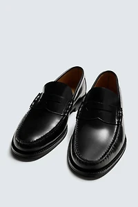 LEATHER PENNY LOAFERS