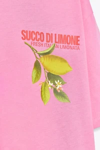 LEMON PRINT T-SHIRT