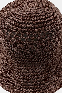 WOVEN BUCKET HAT
