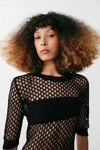 PULL EN MAILLE AJOURÉE