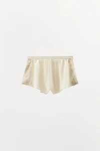 SATIN LACE SHORTS