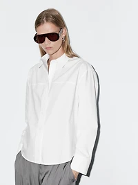 Chemisier 100 % coton couture apparente