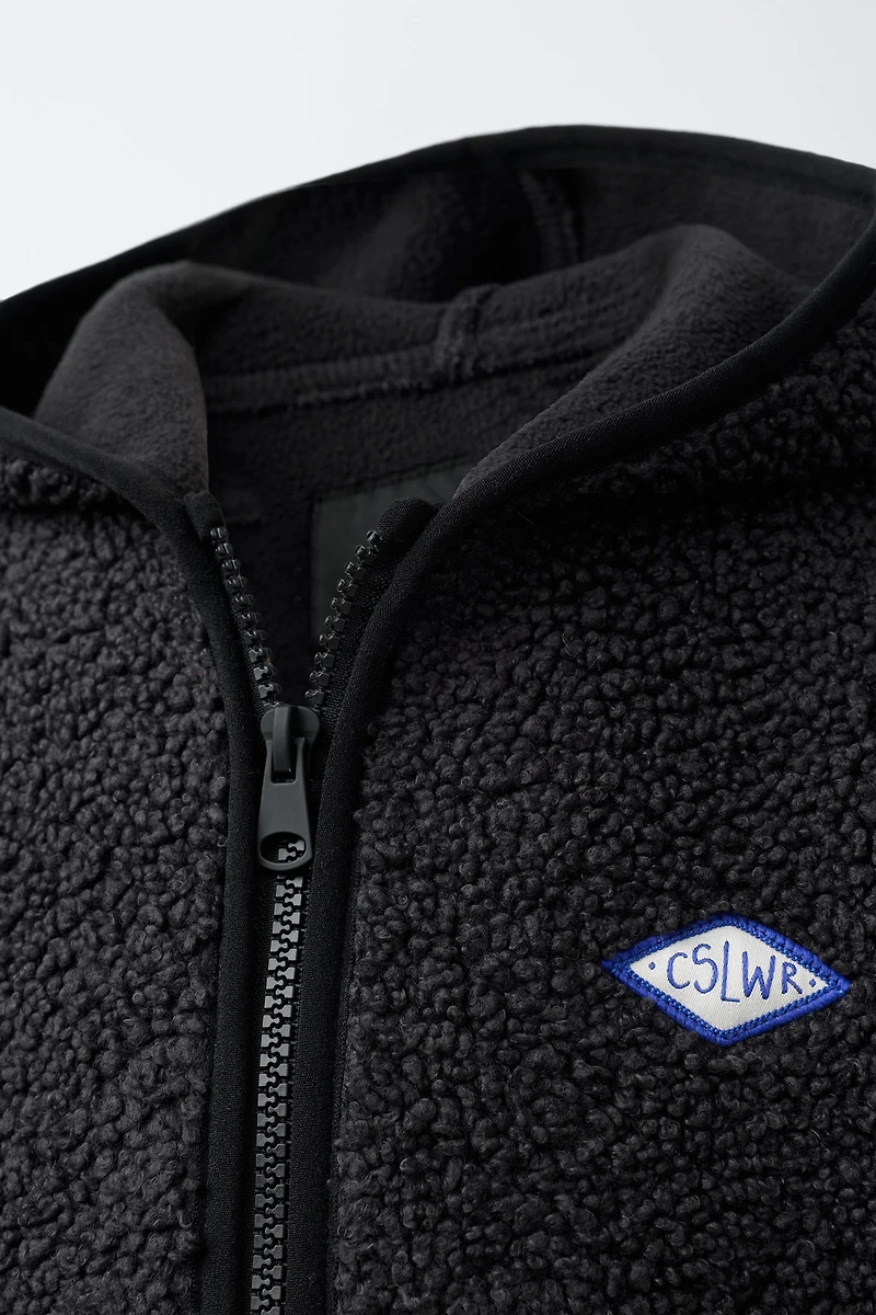 HOODED FLEECE JACKET