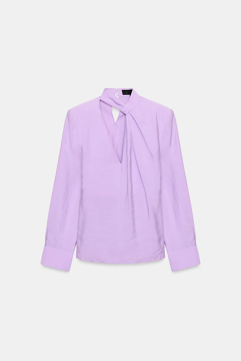 BLOUSE FLUIDE À ÉPAULETTES