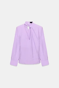 BLOUSE FLUIDE À ÉPAULETTES