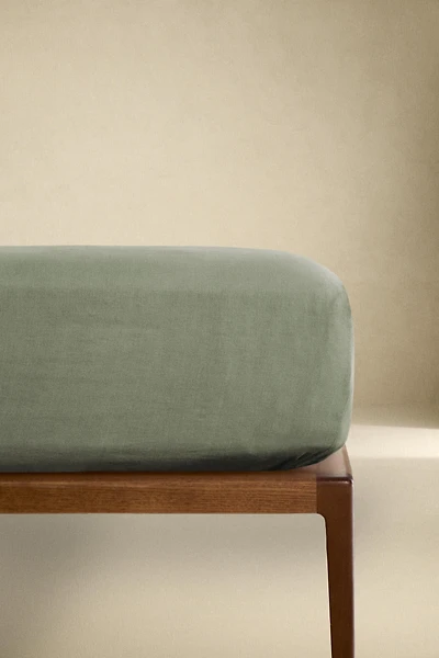FADED LINEN FITTED SHEET (140 GSM)