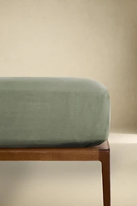 FADED LINEN FITTED SHEET (140 GSM)