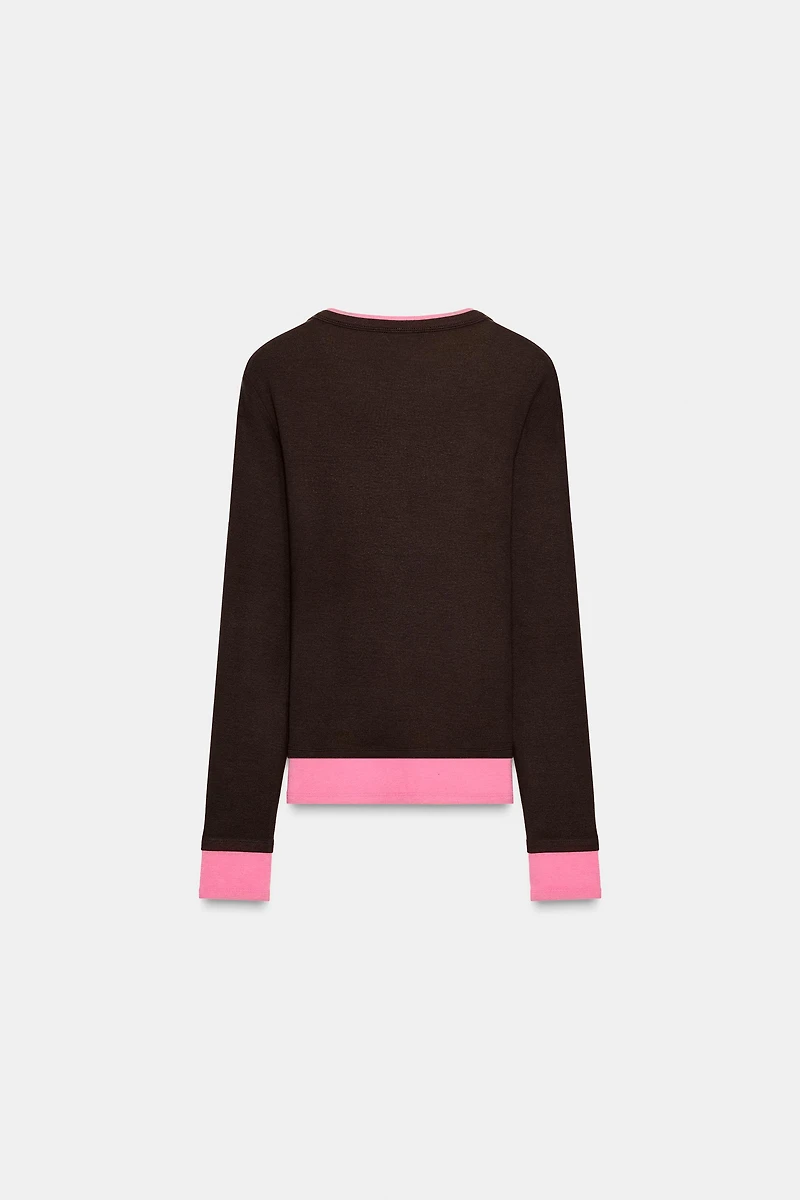 DOUBLE CONTRAST T-SHIRT