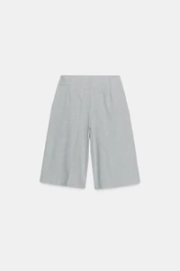 PLEATED LONG SHORTS