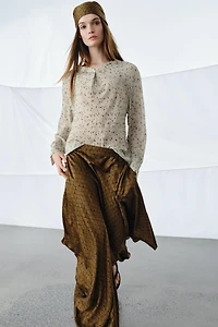 ZW COLLECTION PRINTED FLOWY SHIRT