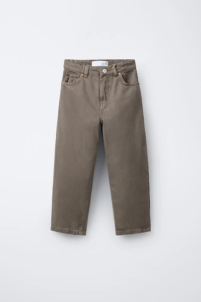 RELAXED BAGGY TWILL PANTS