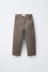 RELAXED BAGGY TWILL PANTS
