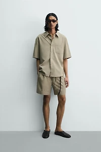WASHED EFFECT RELAXED FIT SHIRT