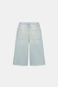 BERMUDA JORTS DENIM TRF DÉCHIRURES TAILLE MI-HAUTE