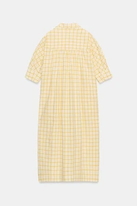 ZW COLLECTION CHECKED SHIRT DRESS