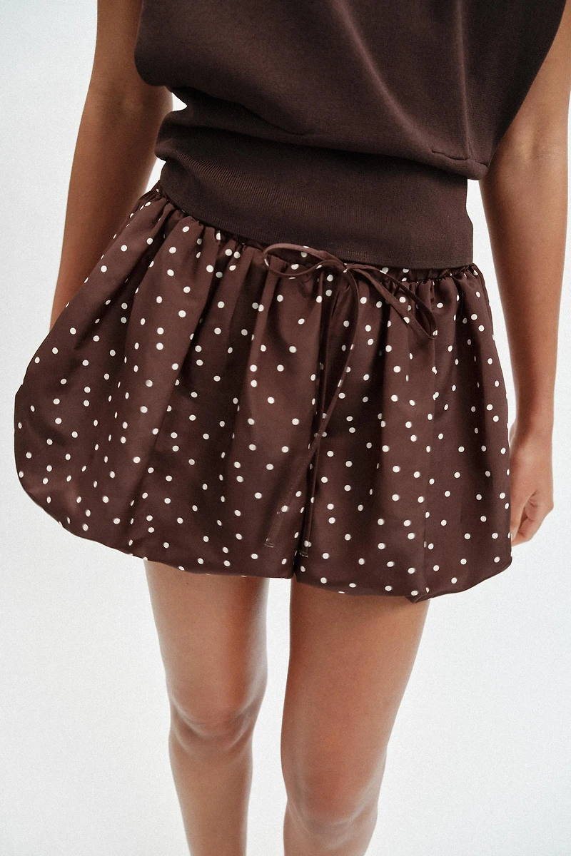 POLKA DOT BALLOON SKORT