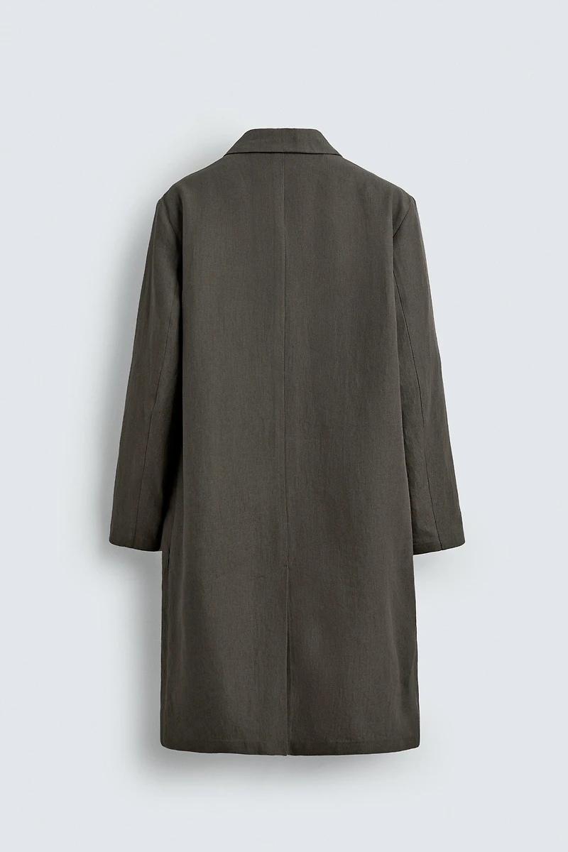 100% LINEN FROCK COAT