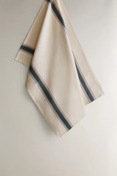 TORCHON COTON RAYURE