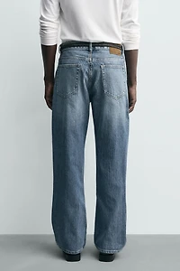 STRUCTURED STRAIGHT FIT BOOTCUT JEANS