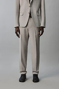 REGULAR FIT TEXTURED SUIT PANTS