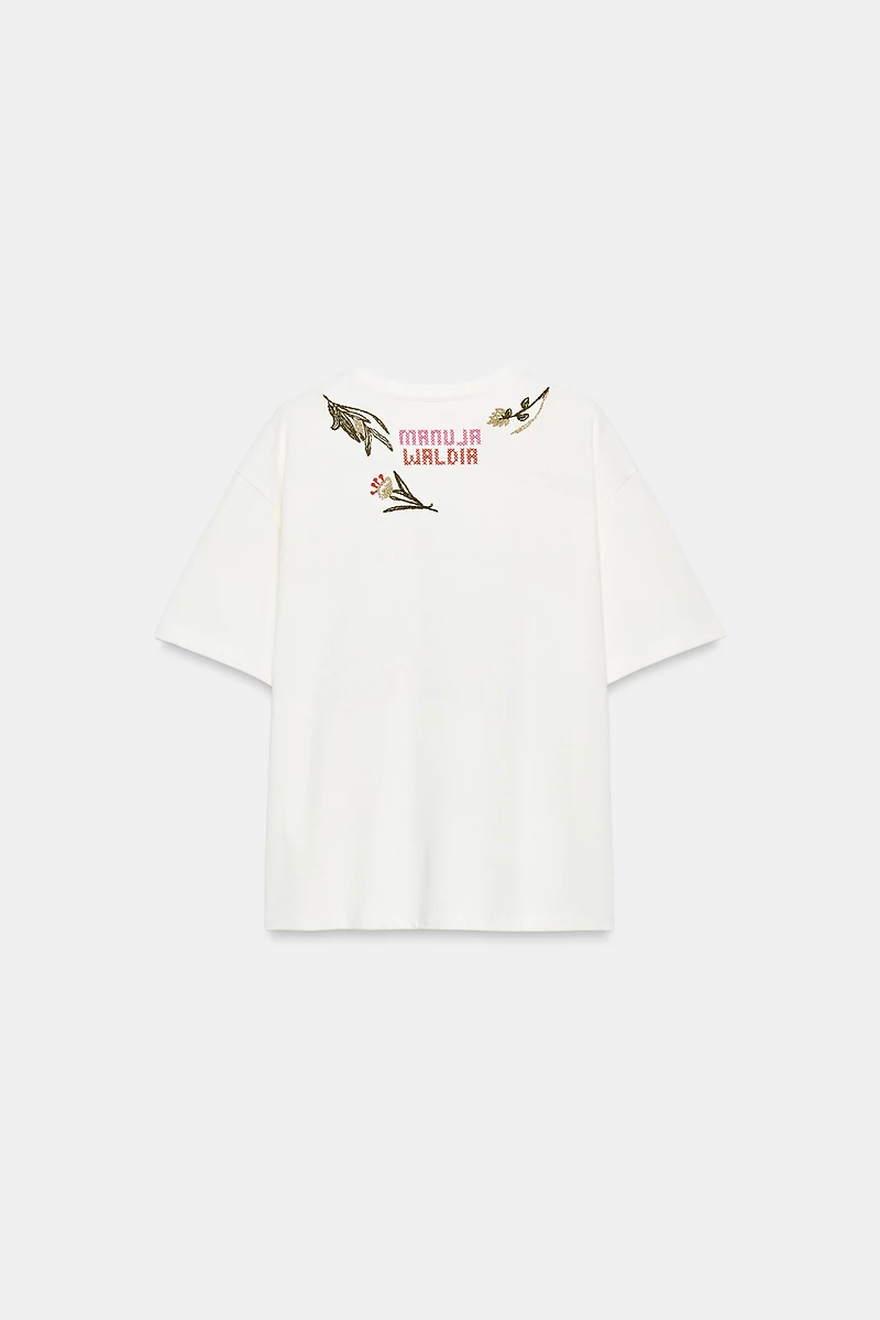 MANUJA WALDIA PRINTED T-SHIRT