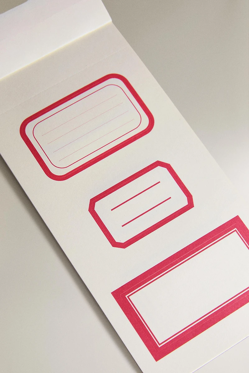 NAME STICKER PAD