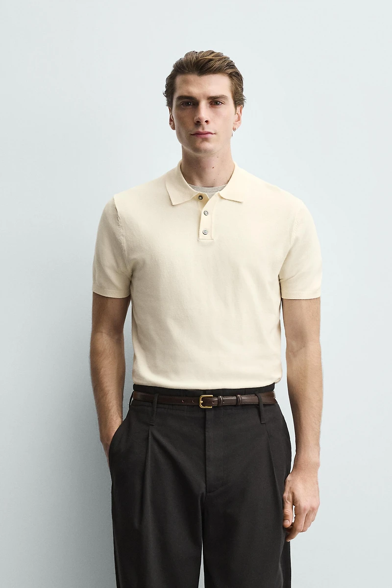 POLO EN MAILLE REGULAR FIT