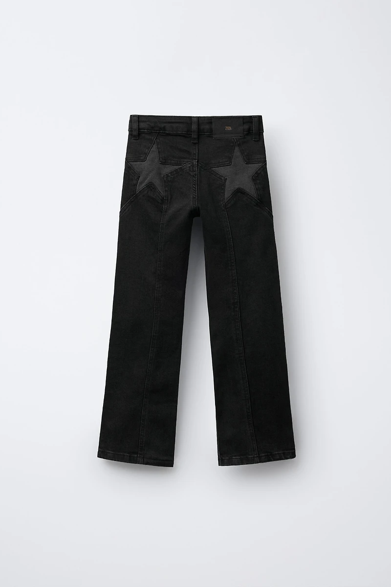 SEAMED BOOTCUT JEANS