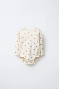 DOG PRINT JACKET, BODYSUIT, AND LEGGINGS SET