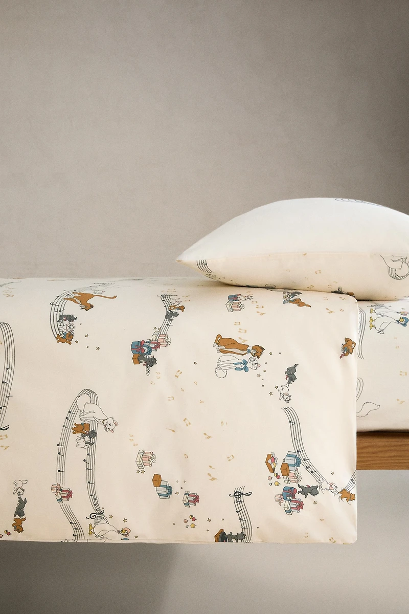 DRAP-HOUSSE ENFANT LES ARISTOCHATS ©DISNEY NOËL