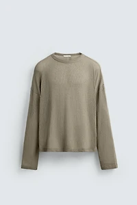 T-SHIRT STRUCTURE AJOURÉE