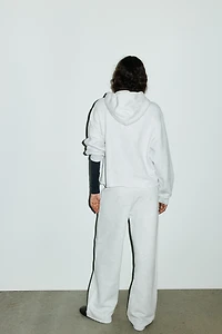 PANTALON DROIT MOLLETON PASSANTS