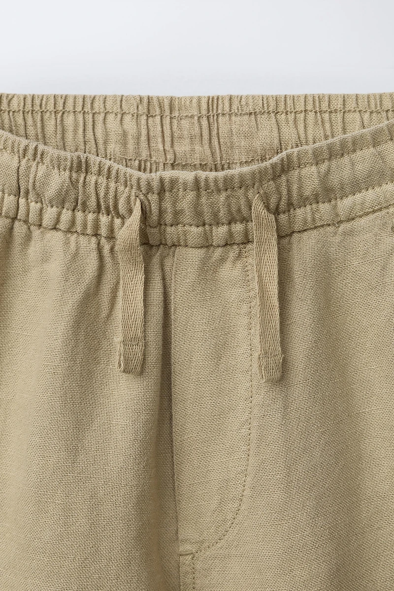 SHORT FLUIDE AVEC LIN