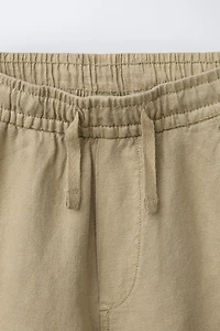 SHORT FLUIDE AVEC LIN