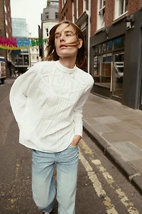 BLOUSE BRODÉE FLEURS