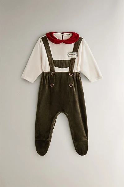 CHRISTMAS ELF BABY ROMPER