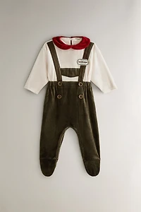 CHRISTMAS ELF BABY ROMPER