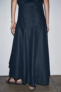 ZW COLLECTION DENIM MIDI SKIRT