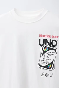 T-SHIRT IMPRIMÉ JEU DE CARTES UNO ©