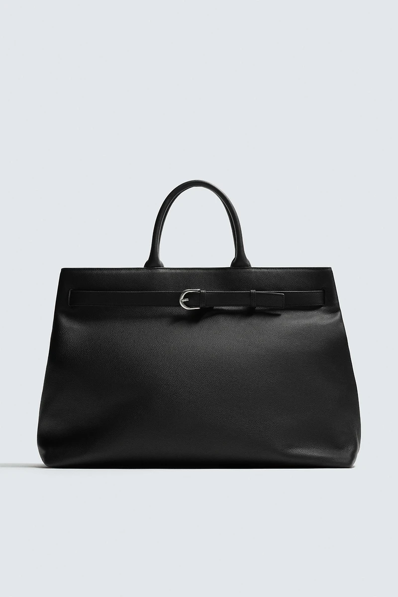 SAC À MAIN EN CUIR AVEC CEINTURE