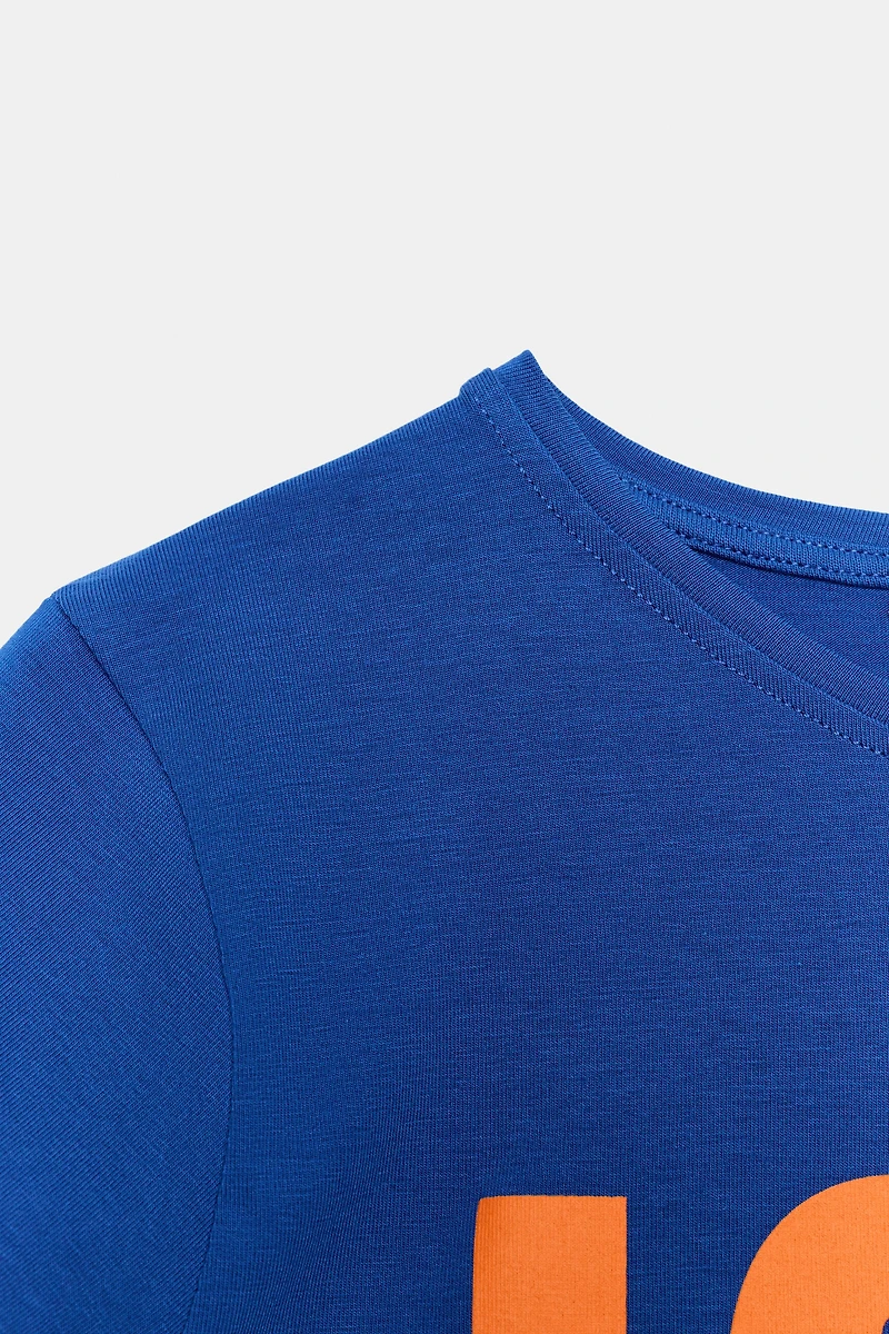 TEXT PRINT SHORT SLEEVE T-SHIRT