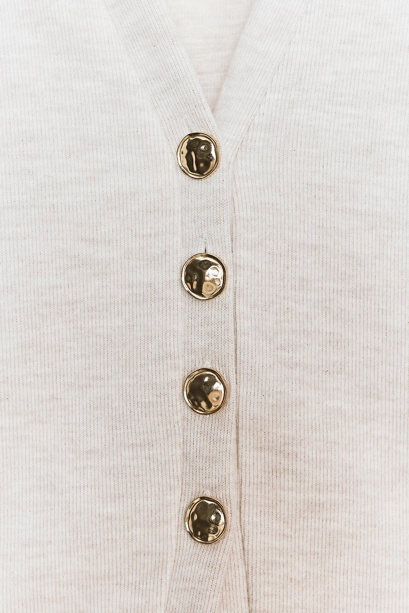 SOFT BUTTON CARDIGAN