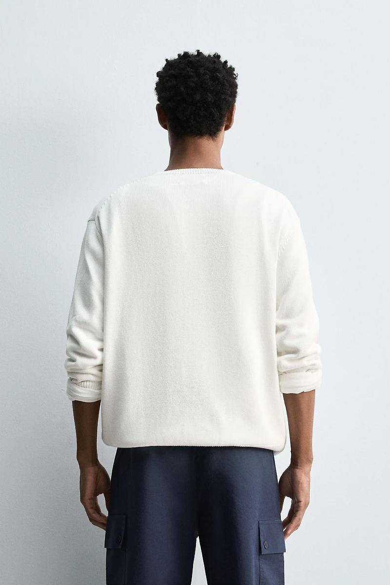 PULL EN COTON ET CHANVRE