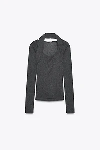 HALTER DOUBLE BOLERO T-SHIRT