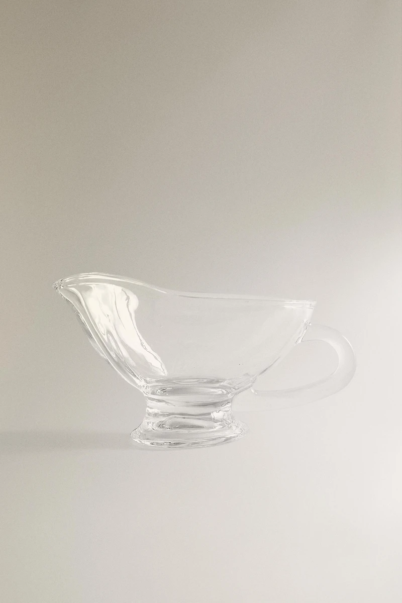 GLASS SAUCE PITCHER