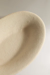 EARTHEN CERAMIC BATHROOM SOAP DISH