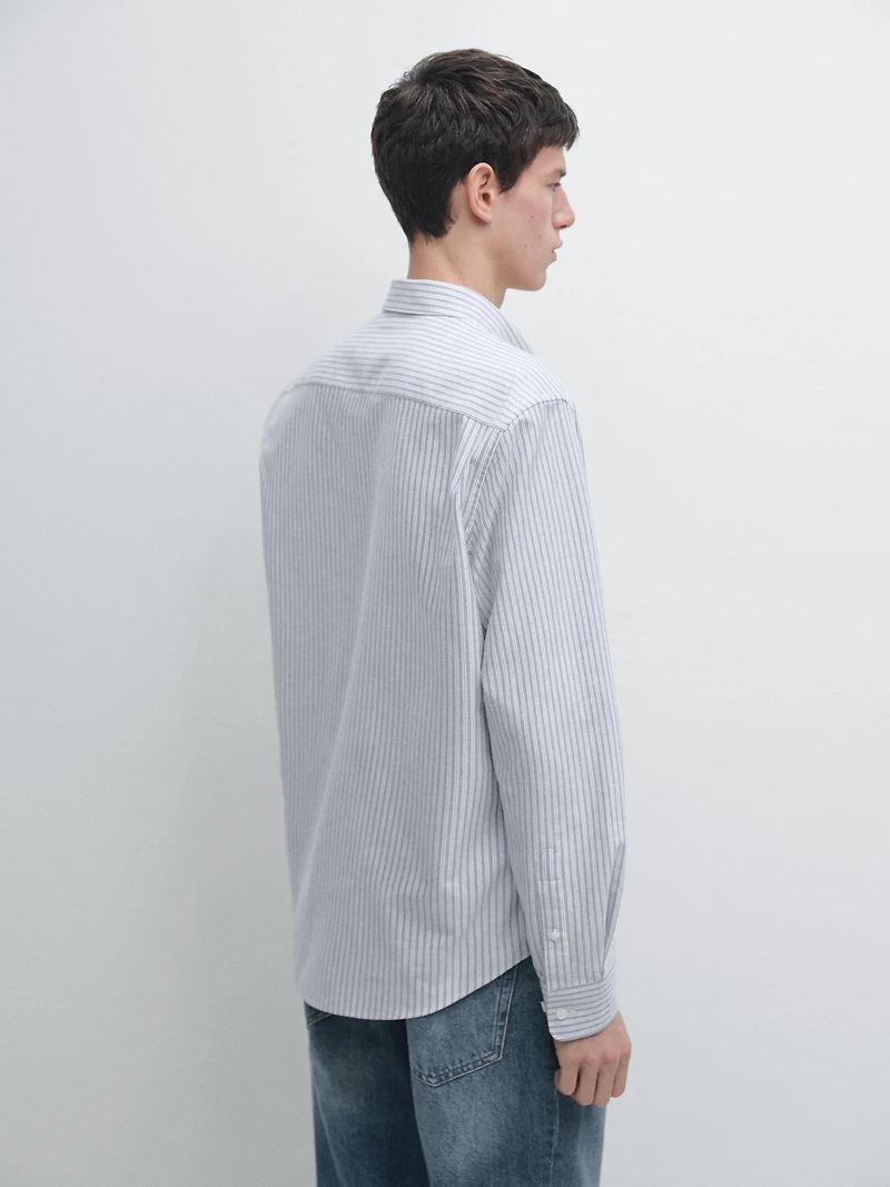 Regular fit double-stripe shirt