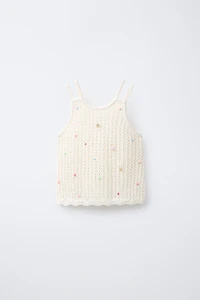 BEADED KNIT TOP