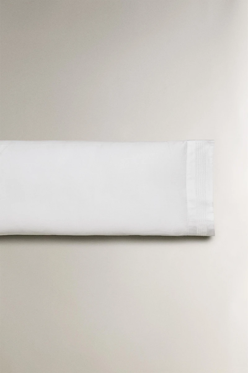 HEMSTITCHED SATEEN PILLOWCASE