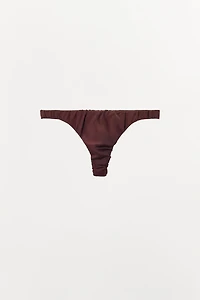 SATIN EFFECT THONG